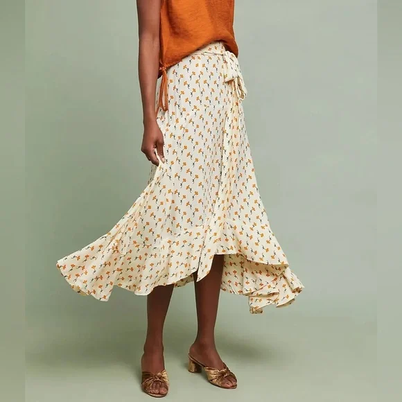 Faithfull Kamares Wrap Skirt Size 4 - Picture 1 of 8